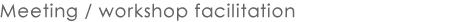 page title - UX, IA, design meeting / workshop facilitation