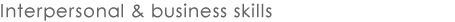 page title - interpersonal and business skills